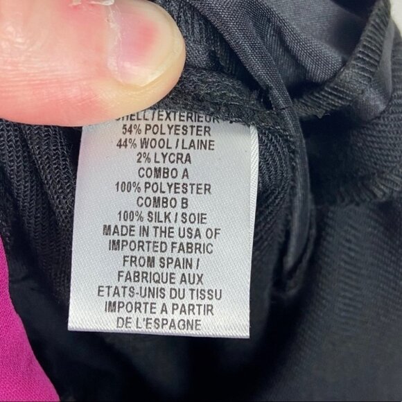 MILLY Black Tuxedo Silk Stripe Black Pants Womens Size 2 Minimalist Professional - Picture 7 of 8